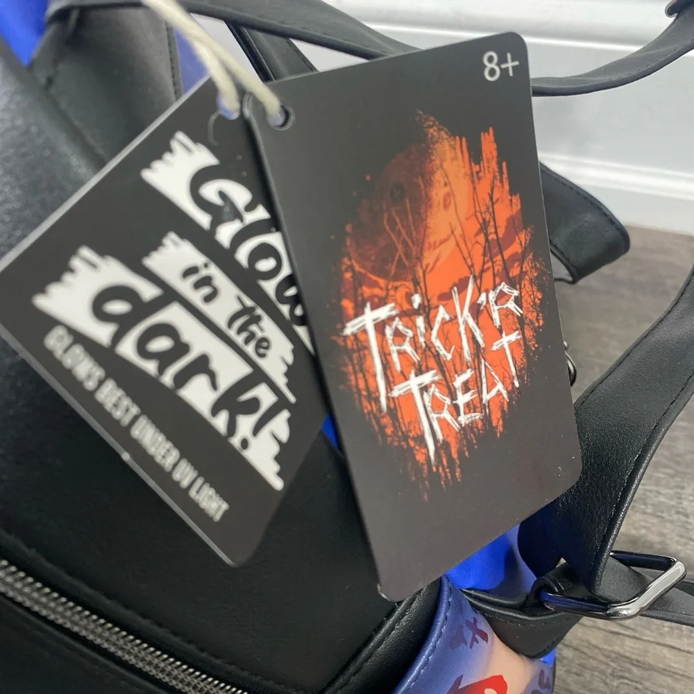 NEW | LOUNGEFLY Trick 'R Treat Glow-In-The-Dark Sam Mini Backpack